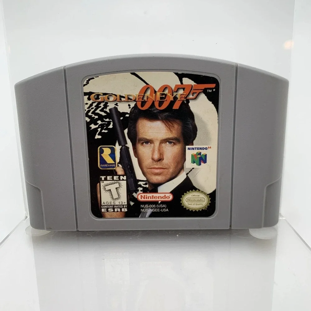 Nintendo 64 Console N64 Bundle: 2 Controllers 007 Golden Eye Tested working A+